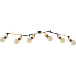 Globo Strahler Jorna 6-flammig Schwarz Matt 1450 X 80 X 190 Mm -Globo Lighting 9007371411283 3749 S 04