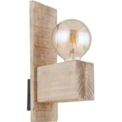 Globo Wandleuchte ADALIE Schwarz Matt Dunkelbraun 9 Cm X 30 Cm AL: 16,5 Cm -Globo Lighting 9007371414819 3749 4