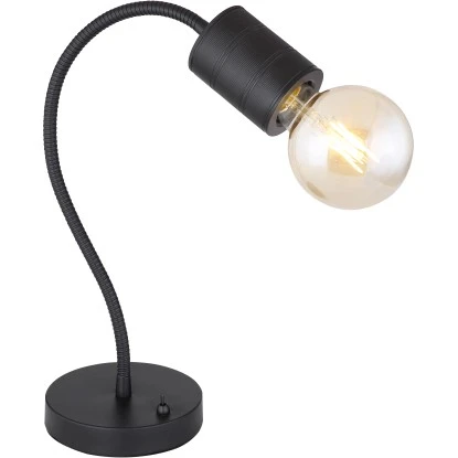 Globo Tischlampe Hermine 1-flammig Schwarz Matt 260 X 140 X 590 Mm 3 Globo Tischlampe Hermine 1-flammig Schwarz Matt 260 X 140 X 590 Mm – Bild 2