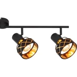 Globo Strahler Blanca 4-flammig Schwarz 800 X180 Mm -Globo Lighting 9007371416523 3749 CU 01