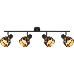 Globo Strahler Blanca 4-flammig Schwarz 800 X180 Mm -Globo Lighting 9007371416523 3749 S 05