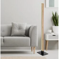 Globo LED-Stehlampe Doro 1-flammig Schwarz Matt 250 X 180 X 1230 Mm