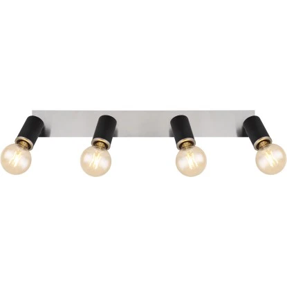 Globo Strahler Joseba 4-flammig Schwarz Matt 800 X 100 X 180 Mm 9 Globo Strahler Joseba 4-flammig Schwarz Matt 800 X 100 X 180 Mm – Bild 7