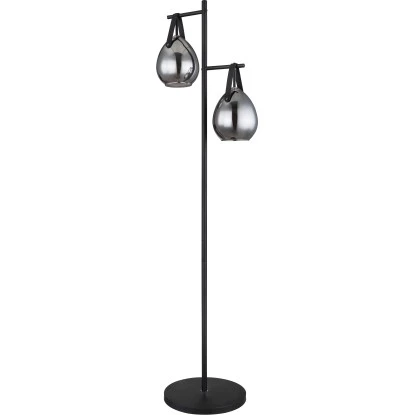 Globo Stehlampe Diethild 2-flammig Schwarz Matt 390 X 300 X 1430 Mm 5 Globo Stehlampe Diethild 2-flammig Schwarz Matt 390 X 300 X 1430 Mm – Bild 3