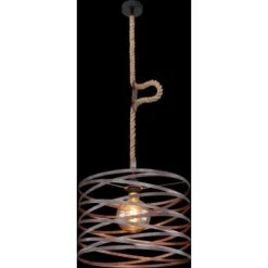 Globo Pendelleuchte Marco 1-flammig Schwarz 400 X 1190 Mm -Globo Lighting 9007371417261 3749 S 02