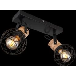 Globo Strahler Lacky 2-flammig Schwarz Matt 290 X 120 X 200 Mm 17 Globo Strahler Lacky 2-flammig Schwarz Matt 290 X 120 X 200 Mm -Globo Lighting 9007371417360 3749 S 02
