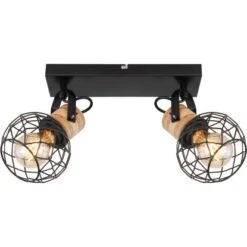 Globo Strahler Lacky 2-flammig Schwarz Matt 290 X 120 X 200 Mm 16 Globo Strahler Lacky 2-flammig Schwarz Matt 290 X 120 X 200 Mm -Globo Lighting 9007371417360 3749 S 04