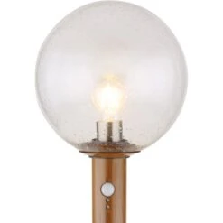 Globo Außenleuchte Mit Bewegungsmelder Ossy 1-flammig Holzoptik 250 X 1000 Mm -Globo Lighting 9007371417568 3749 CU 01