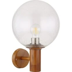 Globo Außenleuchte Ossy 1-flammig Holzoptik 250 X 370 Mm 13 Globo Außenleuchte Ossy 1-flammig Holzoptik 250 X 370 Mm -Globo Lighting 9007371417575 3749 S 03
