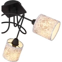 Globo Deckenleuchte Gabriele 3-flammig Schwarz Matt 460 X 275 Mm -Globo Lighting 9007371417735 3749 CU 01