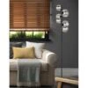 Globo LED-Stehlampe Riha 6-flammig Schwarz Matt-Rauchfarben 285 X 1550 Mm