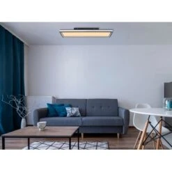 Globo LED-Deckenleuchte Jessy 1-flammig Schwarz Matt 600 X 150 X 70 Mm