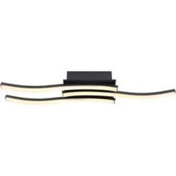 Globo LED-Deckenleuchte Kasimir 1-flammig Schwarz Matt 540 X 160 X 66 Mm -Globo Lighting 9007371418305 3749 S 03