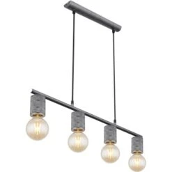 Globo Pendelleuchte Freddy 4-flammig Silber 800 X 65 X 1200 Mm -Globo Lighting 9007371418497 3749 S 01