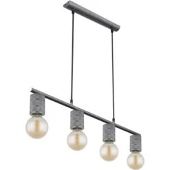 Globo Pendelleuchte Freddy 4-flammig Silber 800 X 65 X 1200 Mm -Globo Lighting 9007371418497 3749 S 03