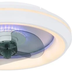 Globo LED-Deckenventilator Joey 2-flammig Weiß 480 X 135 Mm -Globo Lighting 9007371418947 3749 CU 02