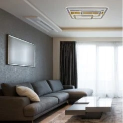 Globo LED-Deckenleuchte Margy 1-flammig Grau 900 X 600 X 165 Mm