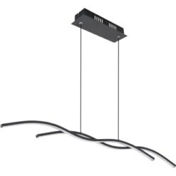 Globo LED-Pendelleuchte Marius 1-flammig Schwarz 880 X 80 X 1180 Mm 10 Globo LED-Pendelleuchte Marius 1-flammig Schwarz 880 X 80 X 1180 Mm -Globo Lighting 9007371419708 3749 S 02