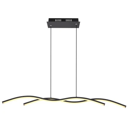 Globo LED-Pendelleuchte Marius 1-flammig Schwarz 880 X 80 X 1180 Mm 6 Globo LED-Pendelleuchte Marius 1-flammig Schwarz 880 X 80 X 1180 Mm – Bild 4