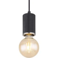 Globo Pendelleuchte Joseba 1-flammig Schwarz Matt 120 X 1600 Mm -Globo Lighting 9007371420148 3749 CU 01