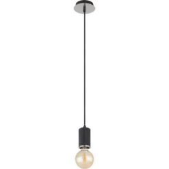 Globo Pendelleuchte Joseba 1-flammig Schwarz Matt 120 X 1600 Mm -Globo Lighting 9007371420148 3749 S 03