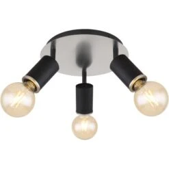 Globo Strahler Joseba 3-flammig Schwarz Matt 280 X 180 Mm -Globo Lighting 9007371420155 3749 S 01