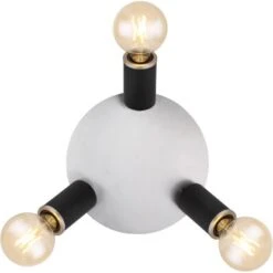 Globo Strahler Joseba 3-flammig Schwarz Matt 280 X 180 Mm -Globo Lighting 9007371420155 3749 S 04