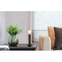 Globo Tischlampe Marion 1-flammig Schwarz Matt 150 X 305 Mm