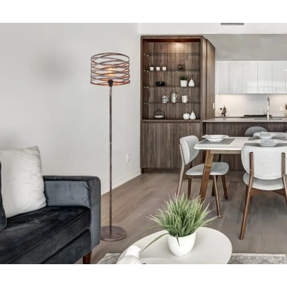 Globo Stehlampe Marco 1-flammig Rostfarben 350 X 1580 Mm 3 Globo Stehlampe Marco 1-flammig Rostfarben 350 X 1580 Mm