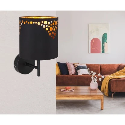 Globo Wandlampe Ingeborg 1-flammig Schwarz Matt 150 X 250 Mm 3 Globo Wandlampe Ingeborg 1-flammig Schwarz Matt 150 X 250 Mm