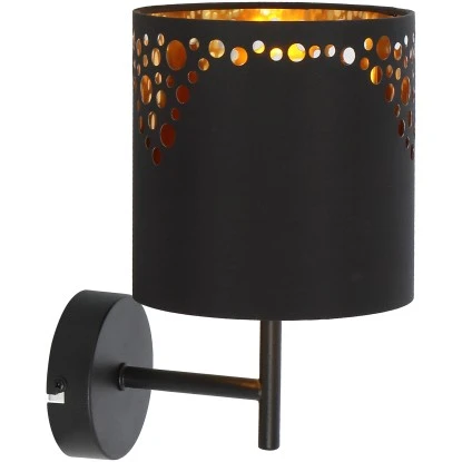 Globo Wandlampe Ingeborg 1-flammig Schwarz Matt 150 X 250 Mm 4 Globo Wandlampe Ingeborg 1-flammig Schwarz Matt 150 X 250 Mm – Bild 2