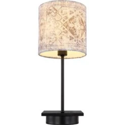 Globo Tischlampe Gabriele 1-flammig Schwarz Matt 150 X 350 Mm -Globo Lighting 9007371420735 3749 S 04