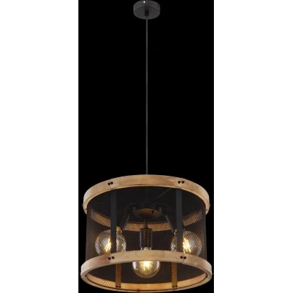 Globo Pendelleuchte Jeanie 3-flammig Schwarz Matt 400 X 1200 Mm 6 Globo Pendelleuchte Jeanie 3-flammig Schwarz Matt 400 X 1200 Mm – Bild 4