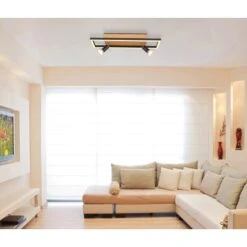 Globo LED-Deckenleuchte Ida 3-flammig Schwarz Matt 512 X 120 X 125 Mm