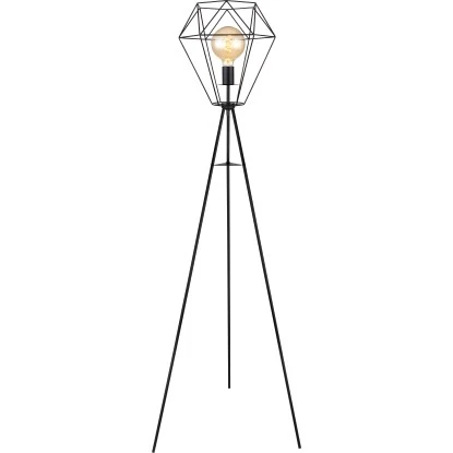 Globo Stehlampe Priska 1-flammig Schwarz Matt 690 X 1600 Mm 4 Globo Stehlampe Priska 1-flammig Schwarz Matt 690 X 1600 Mm – Bild 2