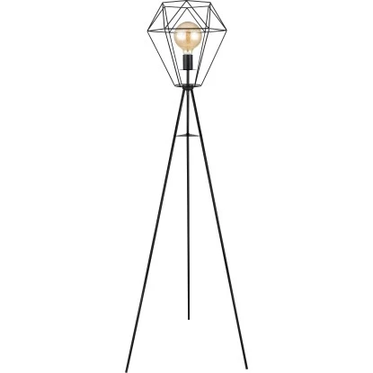 Globo Stehlampe Priska 1-flammig Schwarz Matt 690 X 1600 Mm 5 Globo Stehlampe Priska 1-flammig Schwarz Matt 690 X 1600 Mm – Bild 3