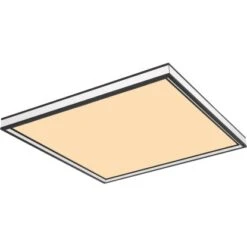 Globo LED-Deckenleuchte Jessy 1-flammig Schwarz Matt 450 X 450 X 80 Mm -Globo Lighting 9007371420957 3749 S 05