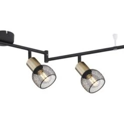 Globo Strahler Fiastra 6-flammig Schwarz Matt 1200 X 80 X 180 Mm -Globo Lighting 9007371421121 3749 CU 01