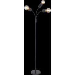 Globo Stehlampe Hermine 3-flammig Schwarz Matt 530 X 1700 Mm -Globo Lighting 9007371421305 3749 S 03