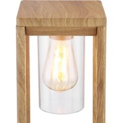 Globo Außenleuchte Candela 1-flammig Holzoptik 150 X 150 X 350 Mm -Globo Lighting 9007371421961 3749 CU 01