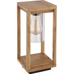 Globo Außenleuchte Candela 1-flammig Holzoptik 150 X 150 X 350 Mm -Globo Lighting 9007371421961 3749 S 03