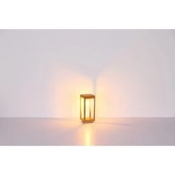 Globo Außenleuchte Candela 1-flammig Holzoptik 150 X 150 X 350 Mm -Globo Lighting 9007371421961 3749 S 07