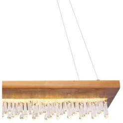 Globo LED-Pendelleuchte Edeltraud 1-flammig Schwarz 800 X 200 X 1450 Mm -Globo Lighting 9007371422593 3749 CU 01