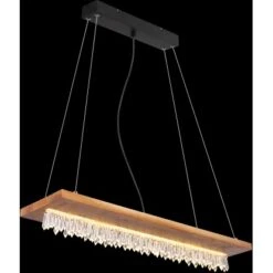 Globo LED-Pendelleuchte Edeltraud 1-flammig Schwarz 800 X 200 X 1450 Mm -Globo Lighting 9007371422593 3749 S 02