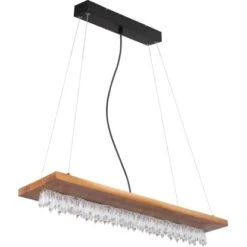 Globo LED-Pendelleuchte Edeltraud 1-flammig Schwarz 800 X 200 X 1450 Mm -Globo Lighting 9007371422593 3749 S 03