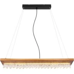 Globo LED-Pendelleuchte Edeltraud 1-flammig Schwarz 800 X 200 X 1450 Mm -Globo Lighting 9007371422593 3749 S 04