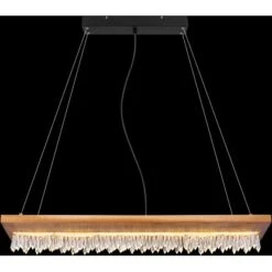 Globo LED-Pendelleuchte Edeltraud 1-flammig Schwarz 800 X 200 X 1450 Mm -Globo Lighting 9007371422593 3749 S 05