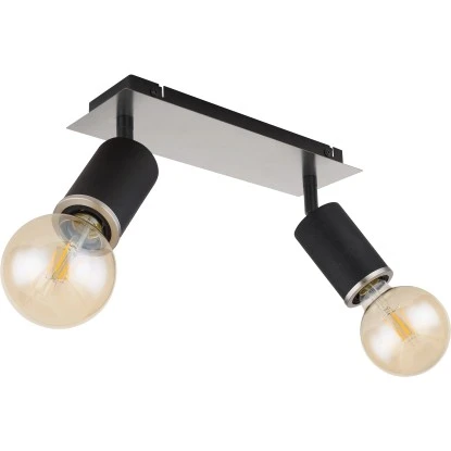 Globo Strahler Joseba 2-flammig Schwarz Matt 310 X 100 X 180 Mm 5 Globo Strahler Joseba 2-flammig Schwarz Matt 310 X 100 X 180 Mm – Bild 3