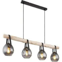 Globo Pendelleuchte Diethild 4-flammig Schwarz Matt 1000 X 150 X 1170 Mm 12 Globo Pendelleuchte Diethild 4-flammig Schwarz Matt 1000 X 150 X 1170 Mm -Globo Lighting 9007371423248 3749 S 01