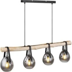 Globo Pendelleuchte Diethild 4-flammig Schwarz Matt 1000 X 150 X 1170 Mm 15 Globo Pendelleuchte Diethild 4-flammig Schwarz Matt 1000 X 150 X 1170 Mm -Globo Lighting 9007371423248 3749 S 04